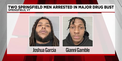 2 Springfield men arrested after major drug bust in Vermont