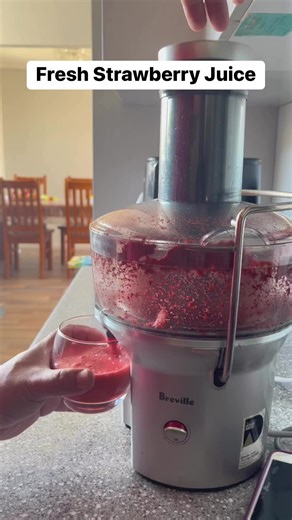 2.2K views · 16 reactions | Wow Fresh Strawberry Juice Super Healthy | Fresh From Fruit plant #strawberry #juice #juicer #healthyjuice #fresh #freshjuice #fruit #fruitplants #wow | Pinoy Vlog in New Zealand | Facebook