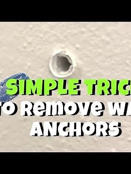 How to REMOVE Wall Anchors #diy #doityourself #renovation #wall #howto #drywall #home