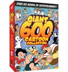 Giant 600 Cartoon Collection  (12 DVDs)