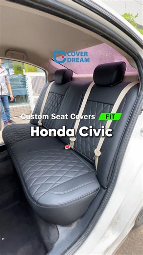 CoverDream Custom Black Rear Seat Cover for Honda Civic 2012-2026 install Our precision-cut seat covers hug every contour of your Honda Civic for a seamless, OEM-quality look straight off the assembly line. ✨ Ride in style ✨ Quick and easy install ✨ Guard your seats 🛒 Search CoverDream on Amazon now Shop now at www.ekrcover.com 📍 9860 Rush St, South El Monte, CA #Automotive #SeatCovers #CoverDream #ekrcover | EKR Essentials Car Protection