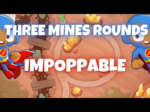 BTD6 Three Mines Rounds | Impoppable Tutorial
