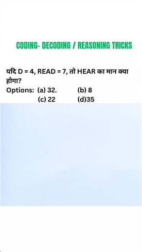 Coding Decoding | Reasoning Tricks | #shorts #ssc