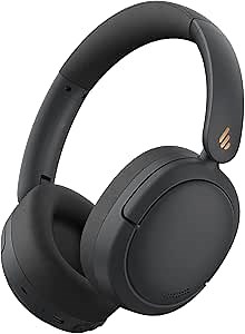 Edifier W800BT Pro Hybrid Active Noise Cancelling Headphones - Hi-Res Audio - AI Call Noise Cancellation - 45H Playtime - Fast Charging - Foldable - Wireless Over-Ear Bluetooth 5.4 Headphones - Black