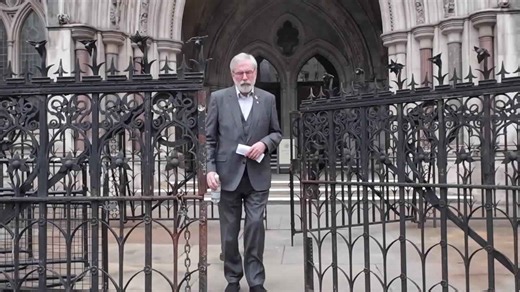 Gerry Adams leaves High Court in London after second day of IRA bombings civil trial