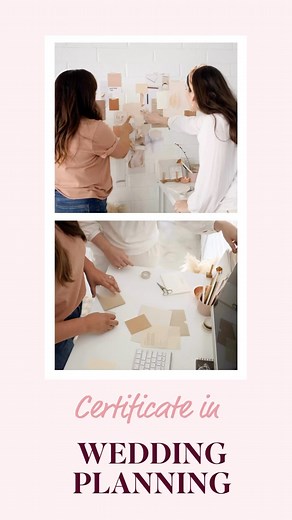 Become a Certified Wedding Planner (CWP) The Certificate in Wedding Planning Course is an online course that will show you not only how to plan beautiful weddings, but will teach you all the skills required to have a successful career as a wedding planner. Perhaps you’re a bride who fell in love with the planning process during her own wedding, or maybe you’re looking for a more creative and fulfilling career. | Jac Bowie | Facebook