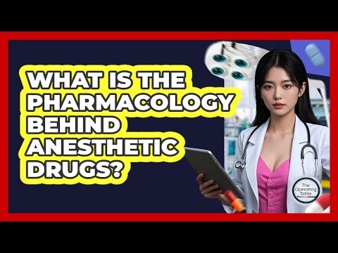 What Is The Pharmacology Behind Anesthetic Drugs? - The Operating Table