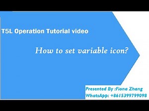 Dwin T5L how to set variable icon