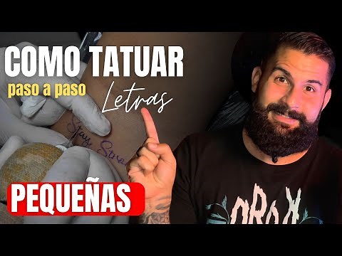 ¿Como TATUAR LETRAS - Pequeñas // Paso a Paso?