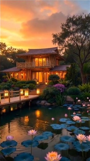 The Most Satisfying Bamboo House Transformation Ever #renovation #timelapse #dreamy