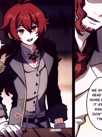 Emotional Moments with Diluc from Genshin Impact