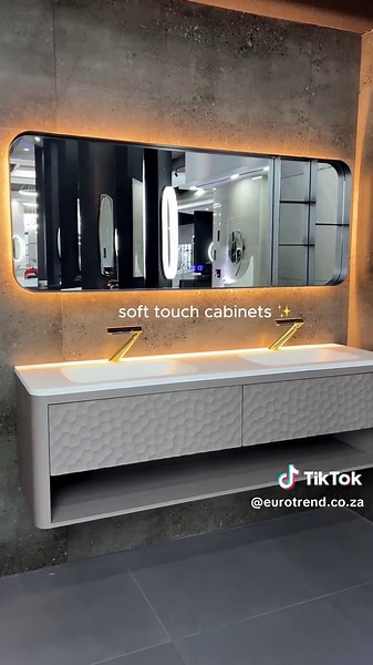 Elegant Double Basin Bathroom Cabinets for Couples