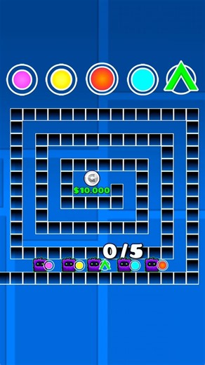 Geometry Dash vs Orbs Maze😲#geometrydash #gameplay #shorts #games #shortvideo #viral #funny #gaming