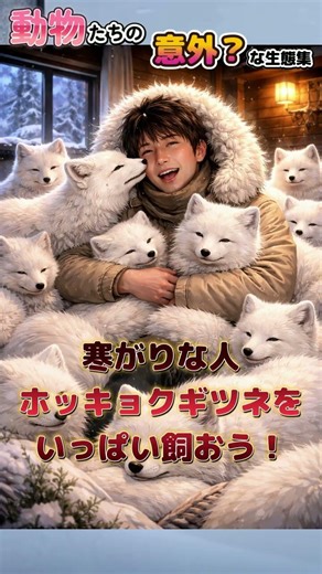 動物たちの意外な？生態集 63 #ホッキョクギツネ #タカ#雑学 #動物 #ペット #生態 #shorts