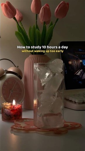 How to study 10 hours a day without waking up too early #studyadvice #studywithme10hours #studytips