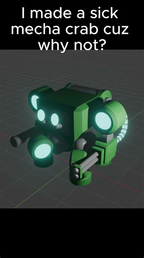 mecha crab moment #blender #animation #mecha #crab