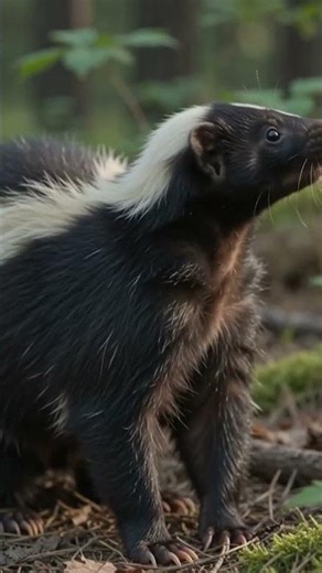 🦨 USA Striped Skunk – Nature's Defense Expert 🇺🇸