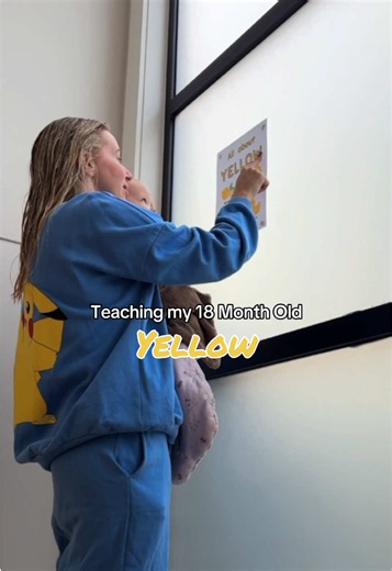 Yellow Week 🌼🐥 Teaching my 18 month old 1 colour per week #toddlerlearning #toddleractivities #learningcolours