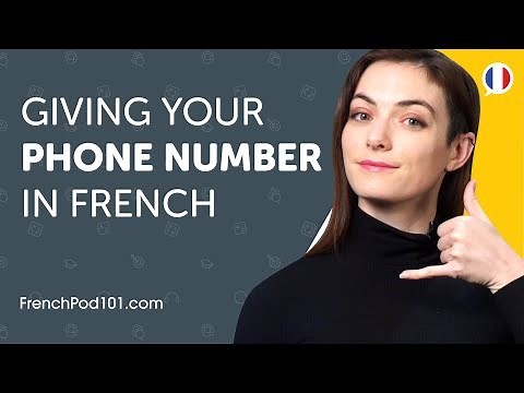 Learn How to Give Your Phone Number in French | Can Do #4