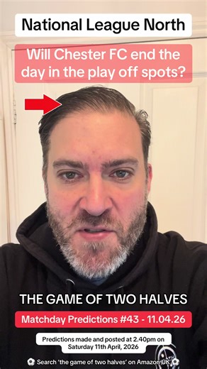 It’s that time of the week, folks. Time for my match day predictions! ⚽️🙌🫣🤣🙏 This time I’m predicting the scores for the National League North fixtures this weekend. Why not play along? 5 points for a correct score, 1 point for correct outcome, 0 points for incorrect outcome Let me know how do you! Good luck!🤞 #matchday #prediction #football #justforfun #nationalleaguenorth @National League North @National League north @National league north official @National League North/South @🌑 Nationa