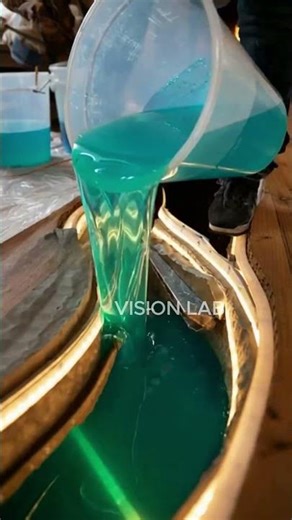 The Most Beautiful Epoxy Floor Design You’ve Ever Seen 🌊✨ Unreal Ocean Crack Effect