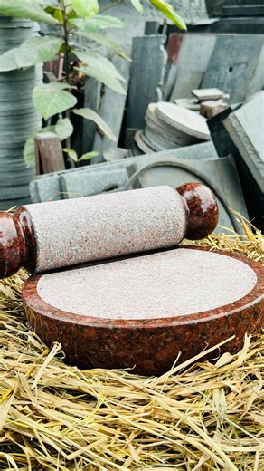 Rajaa_granitepark on Instagram: "What started as a simple idea has now become a trending favourite ❤️ Thank you for the overwhelming love and support — this Ruby Red granite piece has found a special place in so many kitchens. Designed to sit perfectly on your kitchen top, this product is not just about looks. It’s easy to use, easy to clean, and crafted to blend traditional strength with modern design. Every curve is thoughtfully made to give you both beauty and functionality. With your encoura
