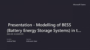 Presentation - Modelling of BESS in the Reserve Management Tool 17 May 2023