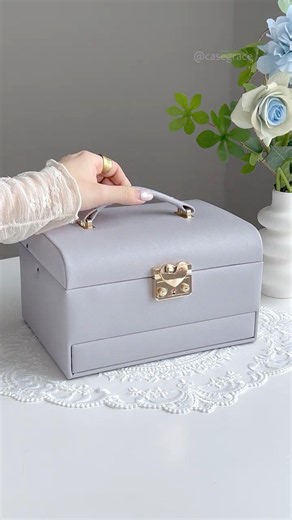 POV: You Found the "Almost Purple" Jewelry Box of Your Dreams💜🔒 #storage#aesthetic #roomdecor