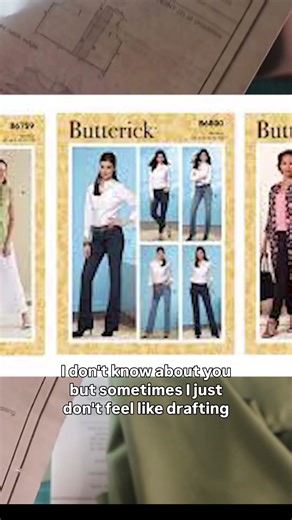 first time trying vintage sewing pattern from #butterick full video is up #sewingprojects