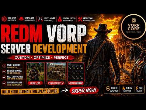 FULL REDM VORP SERVER FOR SALE — READY TO PLAY!
