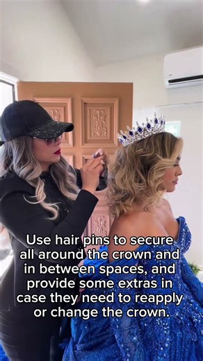 Pro Tip 💡 Secure the Quinceañera Crown 👑 | The Glam Studio