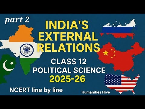 India's External Relations (class 12th ) political science (intentional context) @humanitieshive