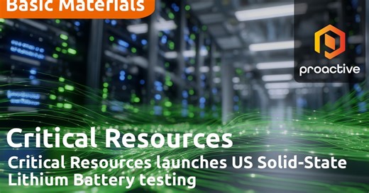 Critical Resources  launches solid-state battery evaluation