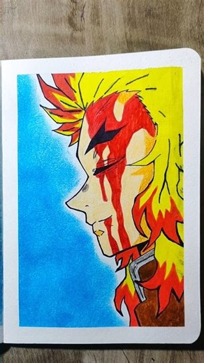 Rengoku Kyojuro Final Moment Drawing 🔥💔 | Demon Slayer Art #rengoku #animedrawing #anime