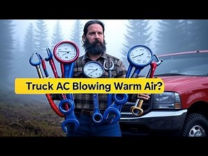 2002 Ford Excursion, 7.3L, AC pressure relief valve diagnosis and repair.