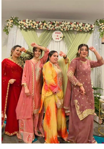 Dance Celebration with Friends to a Bollywood Song