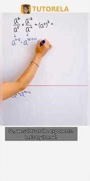 Simplifying Exponent Expressions: (a⁷/a⁵) × (a⁻²/a⁻⁴) + (a⁷)³ #Math #ExponentsRules