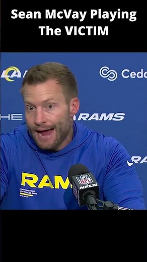 Rams Head Coach Sean McVay Plays the Victim after loss to the Seahawks #NFL #Seahawks #Rams #Saints