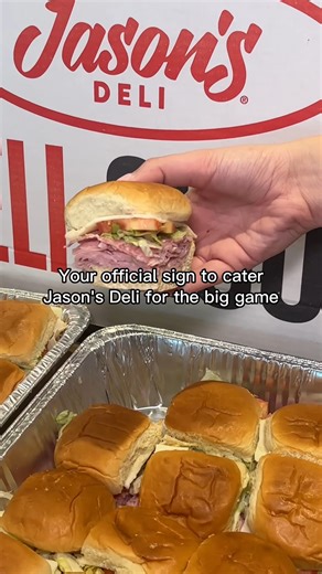 Hosting the big game? You bring the crowd, we’ll bring the spread. 🔥 Jason’s Deli catering is game day handled! Order now: https://www.jasonsdeli.com/catering | Jason's Deli