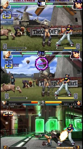 KOF 2002: Angel Combo Comparative (Classic, Remastered & Remake) #kof2002