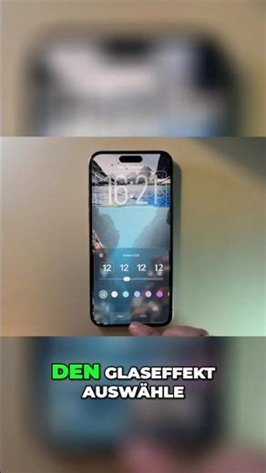 iOS 16.2: Sperrbildschirm mit neuen Glaseffekten! #shorts
