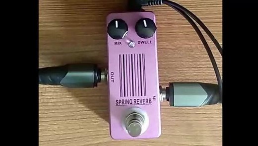 mosky弹簧混响单块效果器试听视频 声卡内录