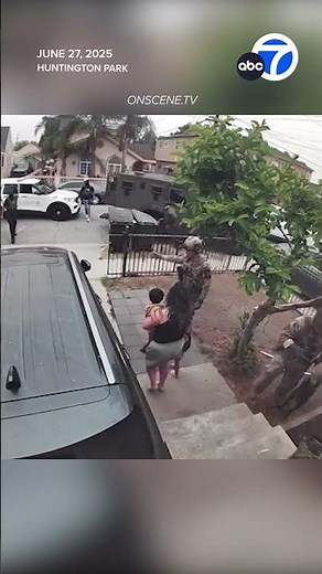 Federal agents blast door off, shatter window during raid in Huntington Park