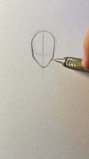 Geometric Anime Character Drawing Tutorial