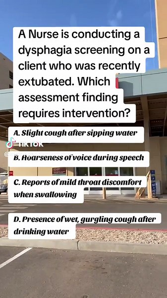 NCLEX question #nurse #nurselife #nursing #nursinglife #nclex #nclexrn #nclexprep #nclextips #nclexstudying #nursingstudent #nursingschool #nursingquiz #nclexreview