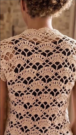 Crochet shell bolero written pattern #crochet