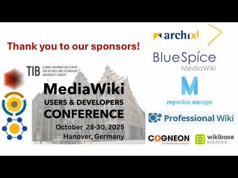 MediaWiki Users & Developers Conference Fall 2025 - Day 3