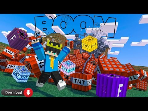 MINECRAFT BUT TNTS ARE OP || MINECRAFT TNT MOD DOWNLOAD FOR PE 1.21 +