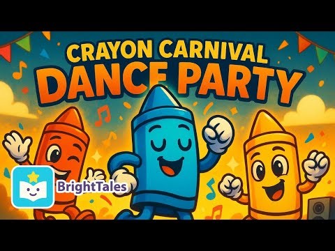 Crayon Carnival Dance Party Song 🎨🕺 Colorful Kids Music Fun by BrightTales