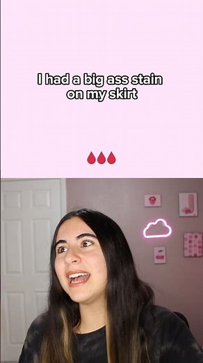 I walked around with a BLOOD STAIN on my skirt… 🩸 (period horror stories)